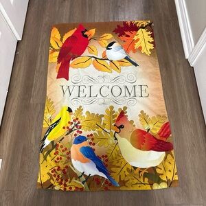 Colorful Leaf Print Tablecloth